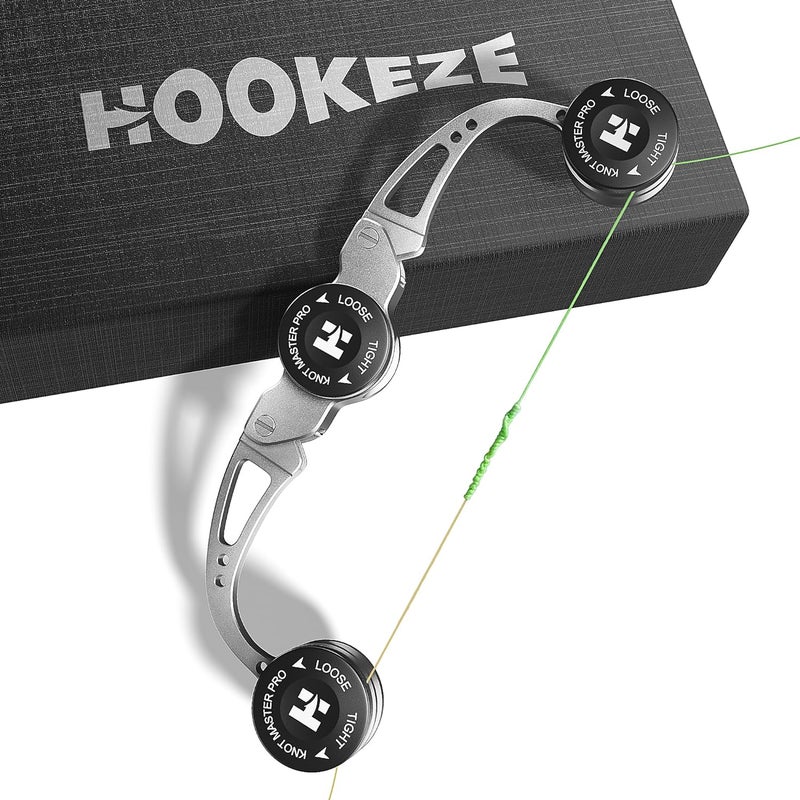 HOOK-EZE FG Knot Tying Tool, GT Knot Assist for Braid to Leader Connection, Adjustable Tension, Fast and Secure FG Knotter, Premium Fishing Gifts for Saltwater Freshwater Anglers Fishermen - Image 1